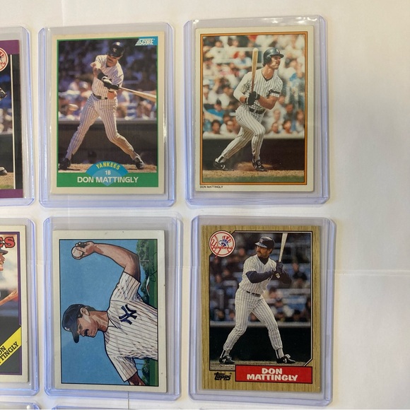 Lot of 9 Vintage 80s-90s Don Mattingly Baseball Cards  New York Yankees - Picture 5 of 16